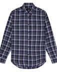 Paul & Shark - Charcoal & Red Check Cotton Flannel Shirt L/S SHIRTS Paul & Shark