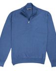 Robert Old - Royal Navy Virgin Wool Zip Neck Sweater KNITWEAR Robert Old
