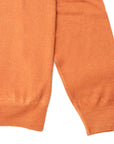 Robert Old - Orange Virgin Wool Zip Neck Sweater KNITWEAR Robert Old