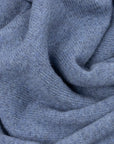 Robert Old - Blue Melange Buttoned Zip-Neck Wool Jumper KNITWEAR Robert Old
