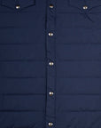 Robert Old - Navy Virgin Wool Lightweight Padded Jacket KNITWEAR Robert Old