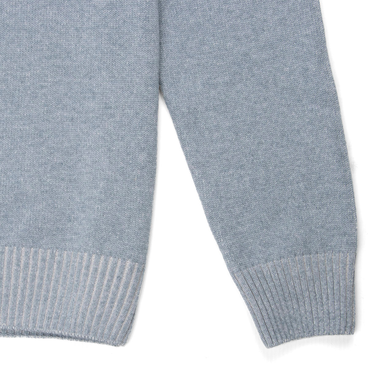 Robert Old - Ice Blue Wool & Cashmere Blend Crew Neck Jumper KNITWEAR Robert Old
