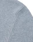 Robert Old - Ice Blue Wool & Cashmere Blend Crew Neck Jumper KNITWEAR Robert Old
