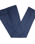 Robert Old - Blue Vertical Stripe 100% Wool Flannel Suit SUITS Robert Old