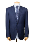 Robert Old - Navy Windowpane Check Super 130’s Wool Suit SUITS Robert Old