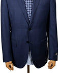 Robert Old - Navy Windowpane Check Super 130’s Wool Suit SUITS Robert Old