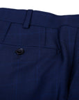 Robert Old - Navy Windowpane Check Super 130’s Wool Suit SUITS Robert Old