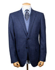 Robert Old - Blue Check Wool, Silk, & Cashmere Jacket JACKETS Robert Old