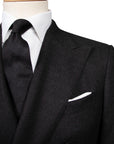 Robert Old - Charcoal Wool Flannel Double-Breasted Suit SUITS Robert Old
