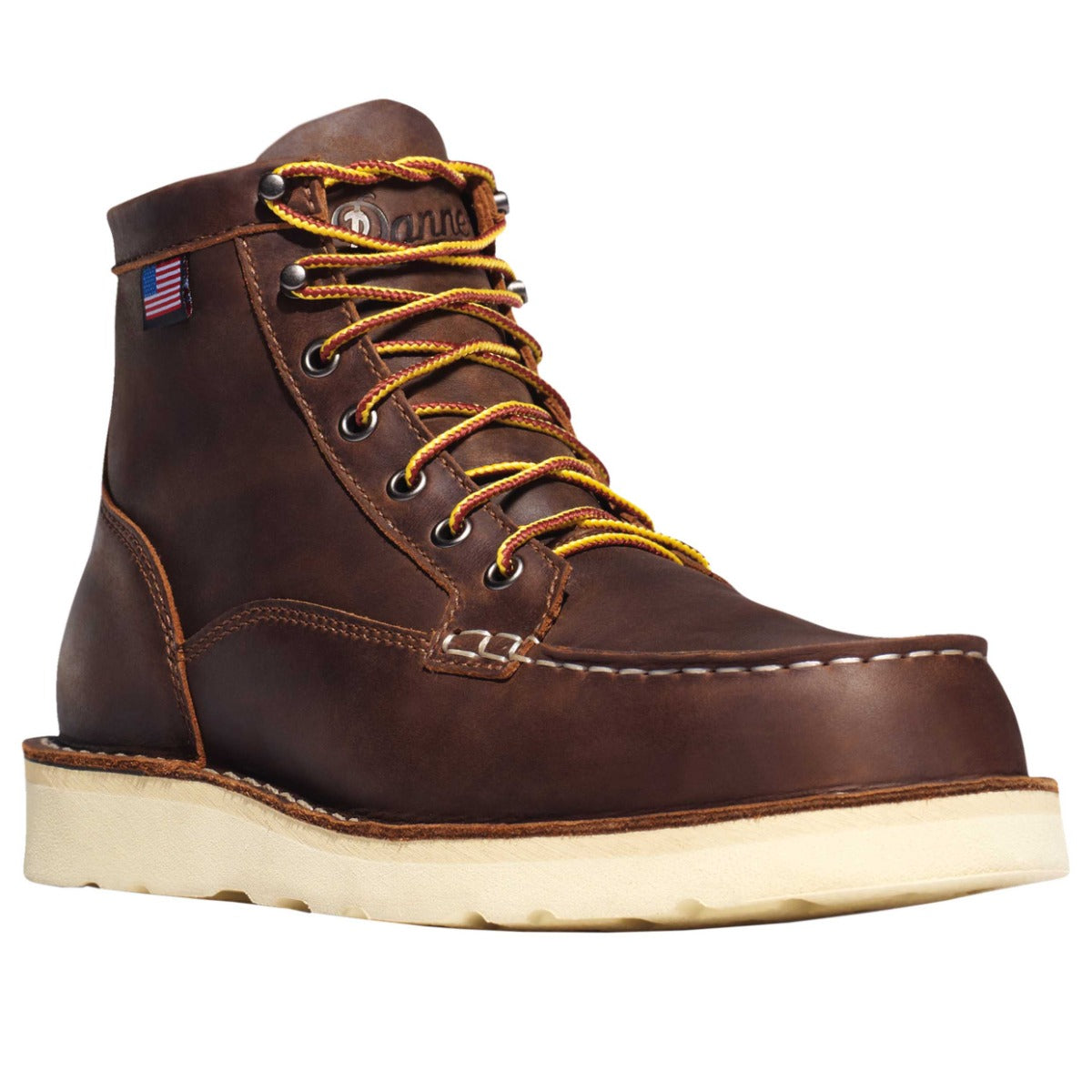Danner - Brown Leather ‘Bull Run Moc Toe’ Lace-Up Boots SHOES Danner