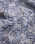 Robert Old - Blue Paisley Pure Cotton Italian Long Sleeve Shirt L/S SHIRTS Robert Old