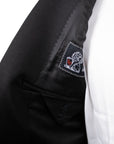 Robert Old - Blue & Black Floral Caccioppoli Jacquard Tuxedo Jacket JACKETS Robert Old