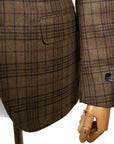 Robert Old - Brown Glenesk Check Wool & Cashmere Jacket JACKETS Robert Old