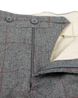 Robert Old - Grey & Red Prince of Wales Check Three Piece Suit SUITS Robert Old