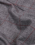 Robert Old - Grey & Red Prince of Wales Check Three Piece Suit SUITS Robert Old