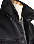 Robert Old - Classic Black Italian Leather Jacket LEATHERS Robert Old