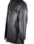 Robert Old - Classic Black Italian Leather Jacket LEATHERS Robert Old