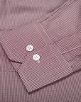 Robert Old - Burgundy Swiss Cotton Twill Long Sleeve Shirt L/S SHIRTS Robert Old