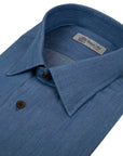 Robert Old - Mid Denim 100% Cotton Long Sleeve Shirt L/S SHIRTS Robert Old