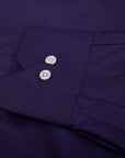 Robert Old - Purple Cotton Twill Long Sleeve Shirt L/S SHIRTS Robert Old