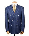 Robert Old - Navy & White Pinstripe Double-Breasted Suit SUITS Robert Old