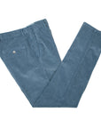 Robert Old - Powder Blue Stretch Cotton Corduroy Trousers CASUAL TROUSERS Robert Old