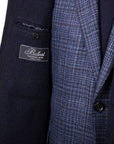 Belvest - Navy Wool & Cashmere Twill Longline Handcrafted Overcoat OVERCOATS Belvest