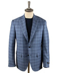 Robert Old - Blue Check Super 130's Pure Wool Jacket JACKETS Robert Old