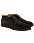 Santoni - Charcoal Suede Desert Boot SHOES Santoni