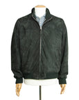 Robert Old - Dark Green Goat Suede Bomber Jacket LEATHERS Robert Old
