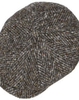 Stetson - Grey Heather Wool Hatteras Flat Cap CAPS & HATS Stetson