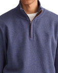 Jean Blue Sacker Rib Half-Zip Sweatshirt KNITWEAR Gant