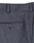 Robert Old - Navy Denim Cotton Stretch Trousers FORMAL TROUSERS Robert Old
