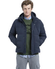 Paul & Shark - Navy 4X4 Stretch Save the Sea Puffer Jacket BLOUSONS Paul & Shark