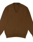 Robert Old - Vintage Vicuna Tobermorey 4ply V-Neck Cashmere Sweater CASHMERE Robert Old