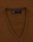 Robert Old - Vintage Vicuna Tobermorey 4ply V-Neck Cashmere Sweater CASHMERE Robert Old