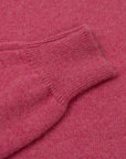 Robert Old - Dakar Pink Tiree 4ply Crew Neck Cashmere Sweater CASHMERE Robert Old