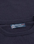 Robert Old - Dark Navy Highclere Cashmere Crew Neck Sweater CASHMERE Robert Old