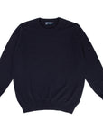 Robert Old - Dark Navy Highclere Cashmere Crew Neck Sweater CASHMERE Robert Old