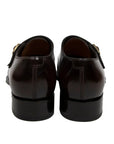 Santoni - Polished Oxblood Leather Double Buckle Shoe SHOES Santoni