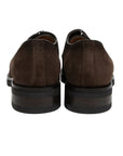 Santoni - Dark Brown Suede Derby Shoe SHOES Santoni
