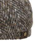Stetson - Grey Heather Wool Hatteras Flat Cap CAPS & HATS Stetson