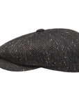 Stetson - Cashmere and Silk Melange Herringbone Flat Cap CAPS & HATS Stetson