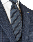 Belvest - Italian Fine Navy Check Jacket JACKETS Belvest