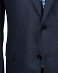 Belvest - Navy Check Italian Wool & Cashmere Suit SUITS Belvest