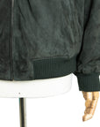 Robert Old - Dark Green Goat Suede Bomber Jacket LEATHERS Robert Old