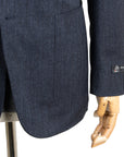 Robert Old - Navy Denim Unlined Cotton Stretch Blazer JACKETS Robert Old