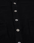 Robert Old - Black Mallaig 4ply Cashmere Cardigan CASHMERE Robert Old