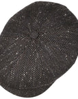 Stetson - Cashmere and Silk Melange Herringbone Flat Cap CAPS & HATS Stetson