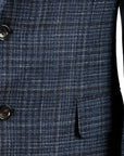 Belvest - Italian Fine Navy Check Jacket JACKETS Belvest